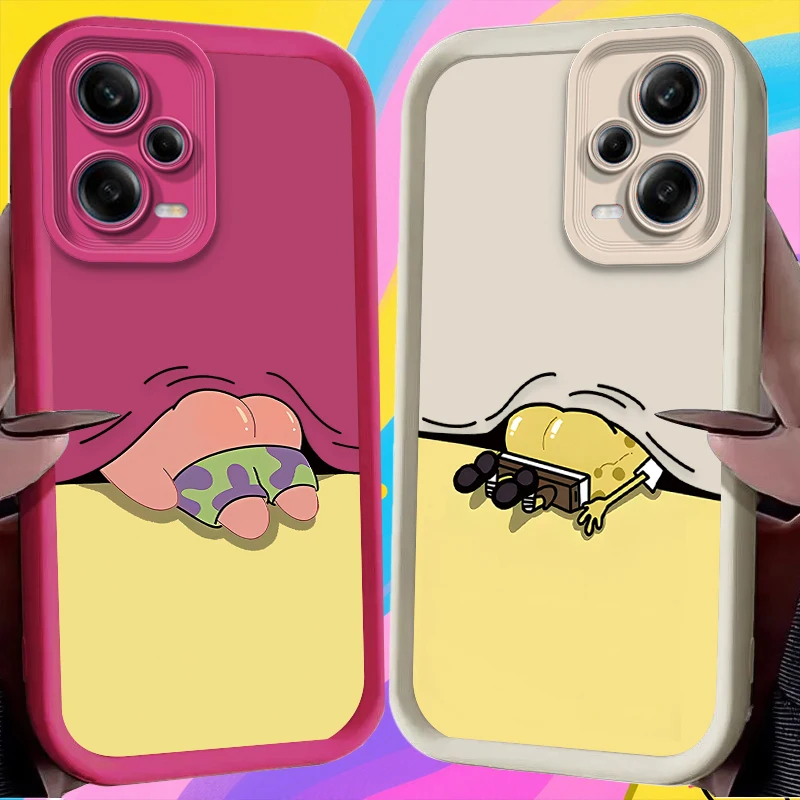 Funda S-SpongeBobs Patrick Star para Xiaomi Redmi Note 14 13 12 11 Pro Plus 5G 12S 11S 10S 10 9 Redmi 14C 13C 12C 12 4G A3 A3X