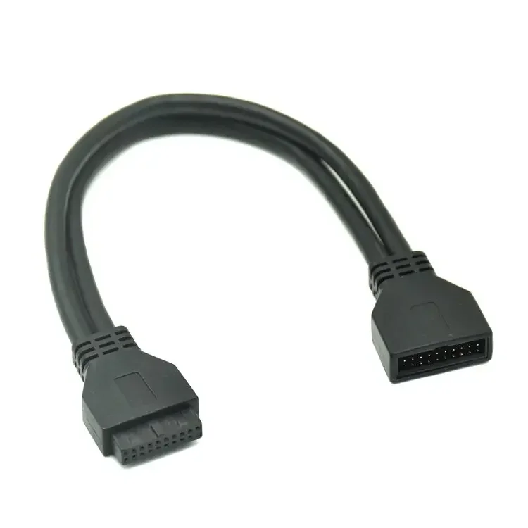 Cable de extensión USB3.0 de 20 pines macho a hembra, Cable de placa base estándar 24 + 28, transmisión de cobre de alta velocidad, 0,2 M - imagen 3