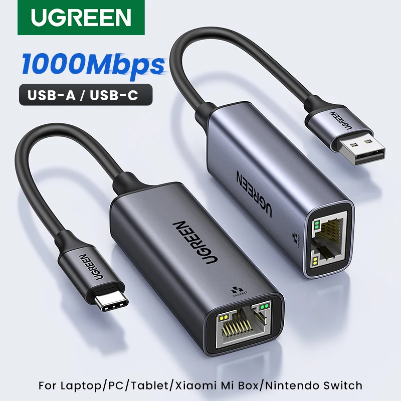 UGREEN Adaptador USB 3.0 a Ethernet Gigabit RJ45 para PC - imagen 2