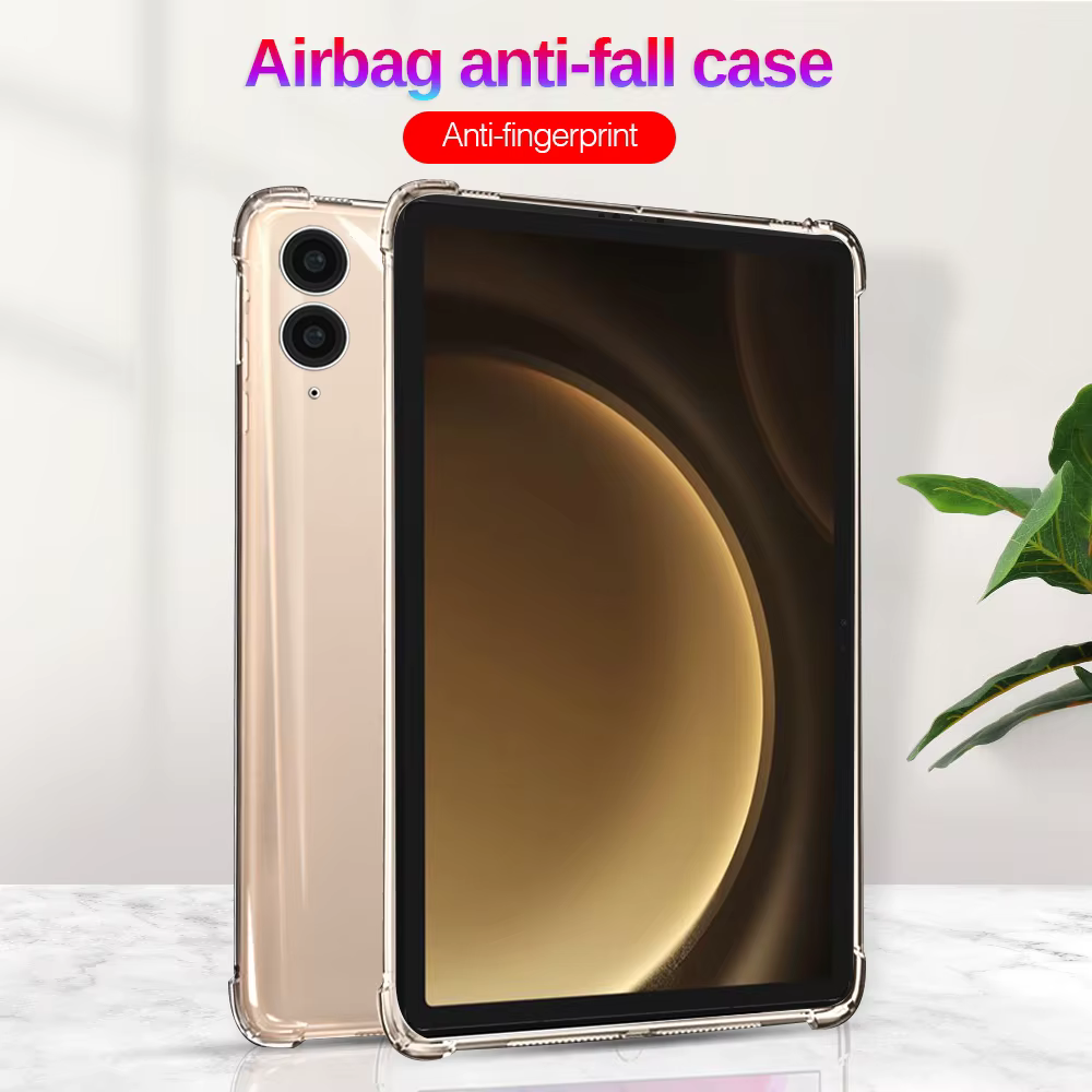 Funda transparente a prueba de golpes para Samsung Galaxy Tab S9 FE Plus, Airbags, Soft Cover TPU, Samsung TabS9FE S9FE S 9 FE + S9FE - imagen 2