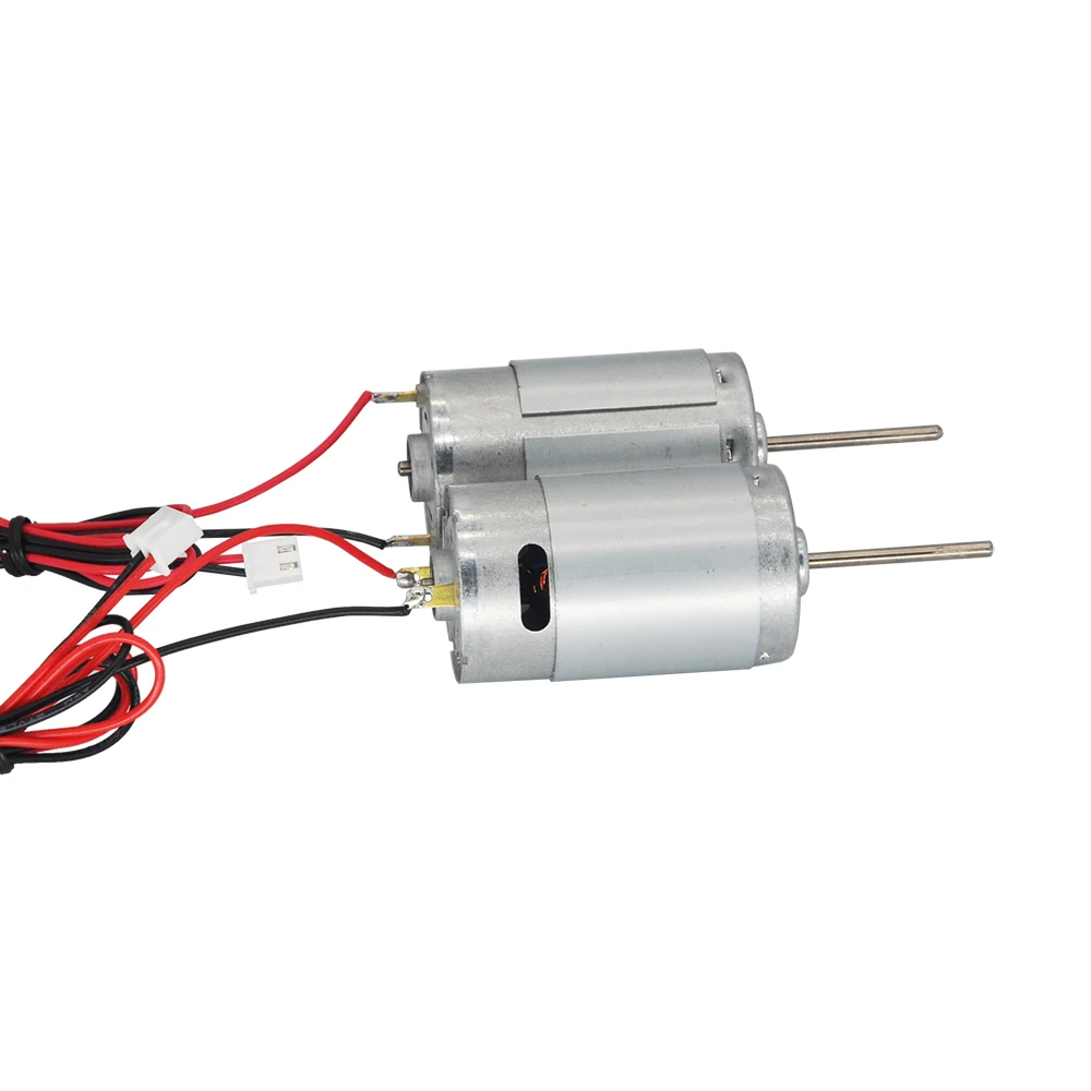 1 par 390 Motor de alta velocidad incorporado con cable 13000RPM/Min 6V-12V DIY para RC Bait Tug Boat accesorios de propulsor submarino - imagen 3