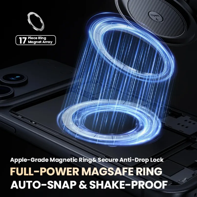 Soporte magnético para teléfono con succión al vacío para aromaterapia de coche, soporte para teléfono móvil Magsafe iPhone 17 16 15 Pro Max 14 13 12 - imagen 3