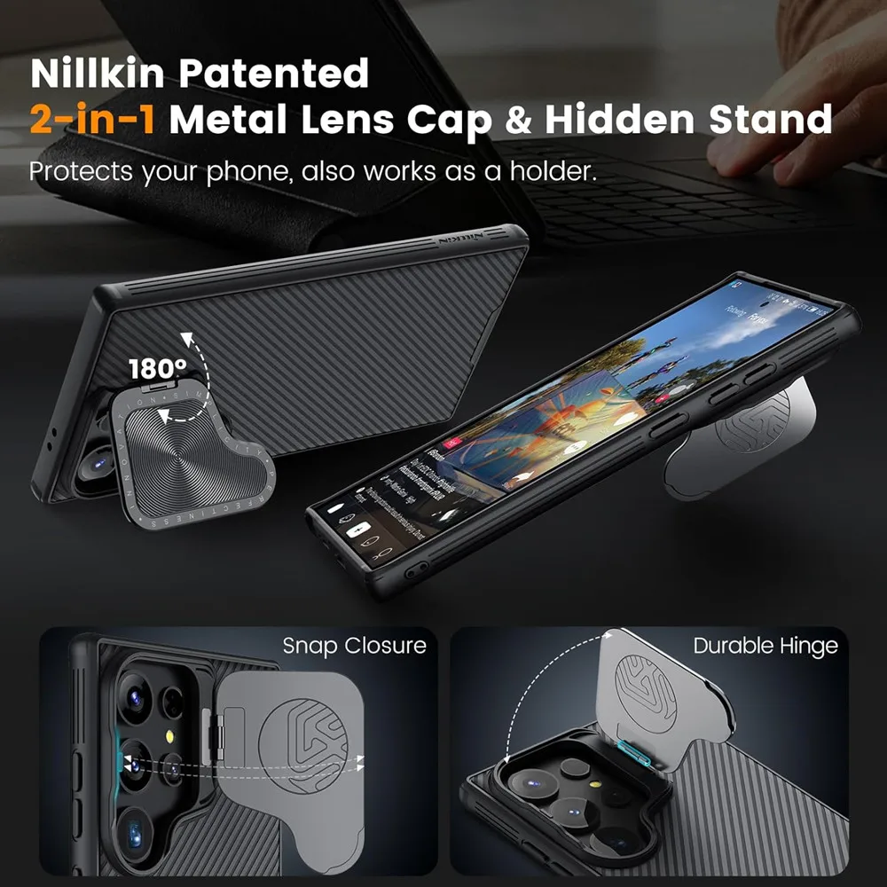 Nillkin-funda magnética para Samsung Galaxy S24 Ultra, carcasa para Samsung Galaxy S24 Plus/S24, con soporte - imagen 4