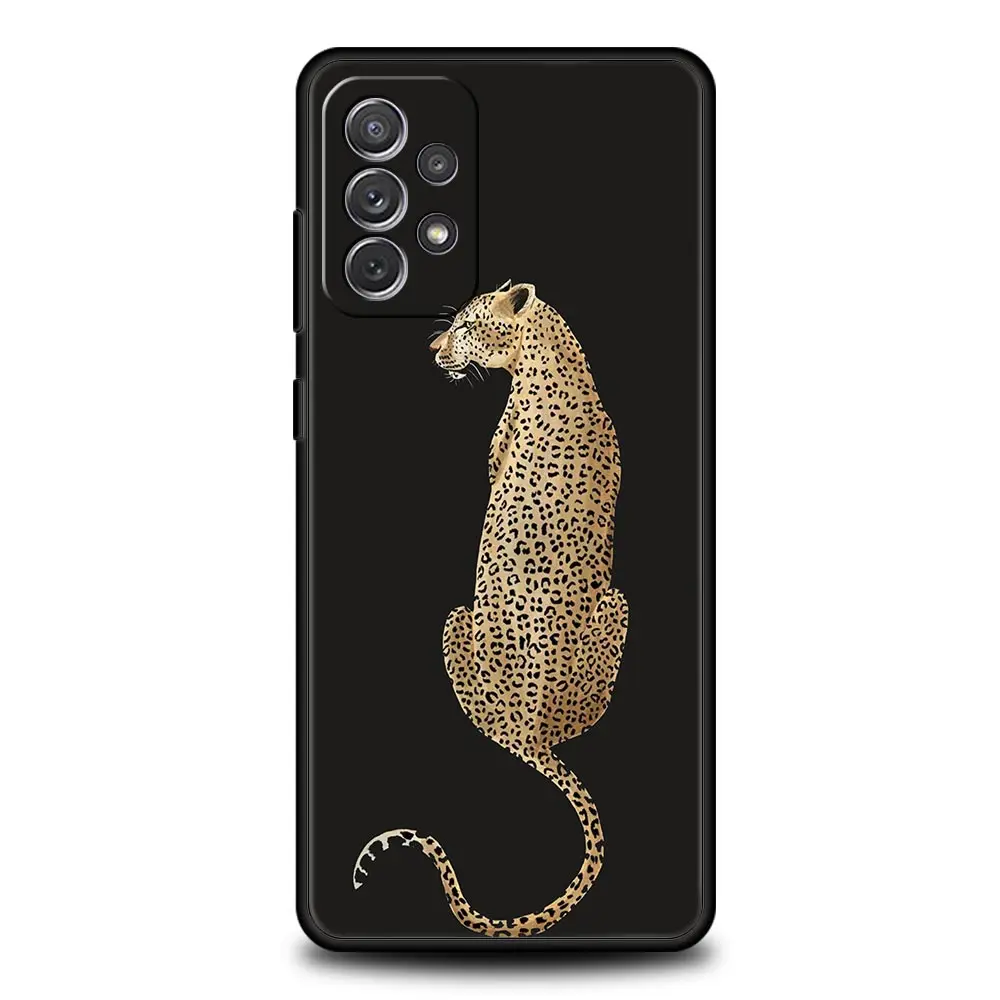 Funda con estampado de leopardo y tigre a la moda para Samsung A51 A71 A21S A17 A11 A15 A25 A23 A33 A53 A73 A07 A03S A05S A13 A35 A55 5G - imagen 3