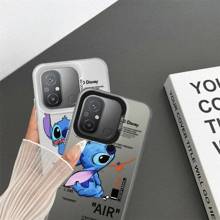 Funda de teléfono Disney Cute Stitch para Redmi 12 4G 12C 13C 4G 5G 13 4G Poco X3 NFC X3 Pro C50 C51 C61 Redmi A1 A2 Plus A3x - imagen 3