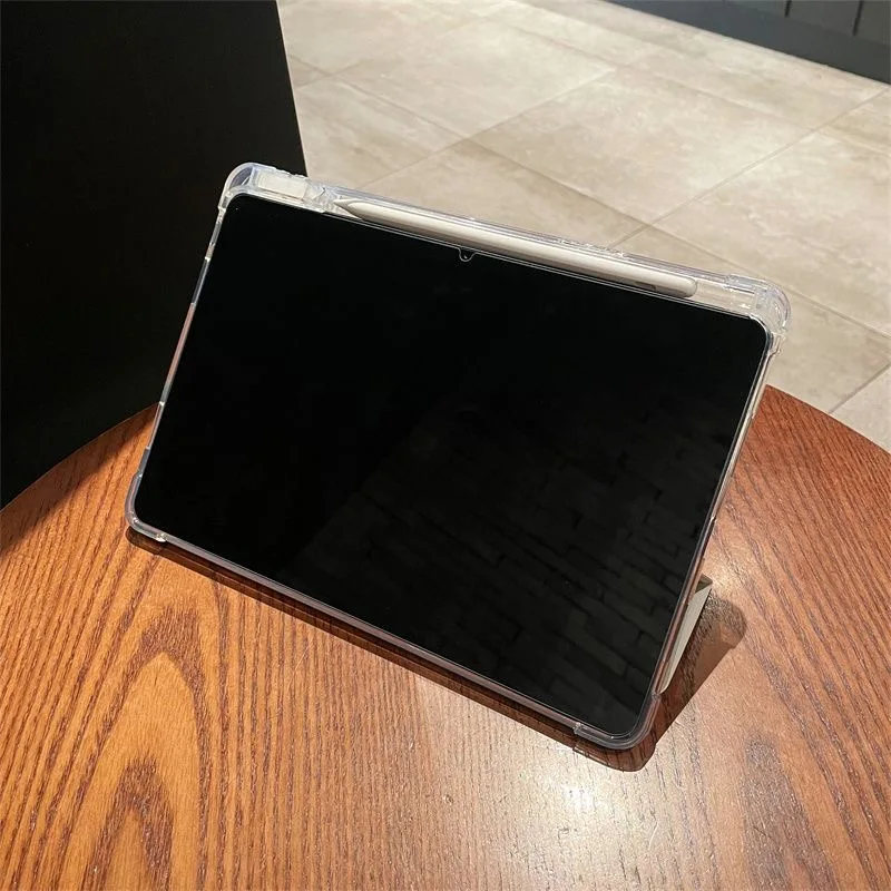 Funda para tableta Lenovo Tab M11 TB330FU con portalápices, soporte plegable, cubierta dura transparente acrílica, funda Xiaoxin Pad 2024, 11 pulgadas - imagen 3