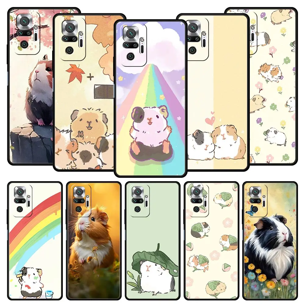 Animal conejillo de indias Cavy funda de teléfono para Xiaomi Redmi Note 14 13 12 5G 11 10 Pro Plus 4G 9S 9 14C 13C 12C 10C 9C 9A cubierta suave