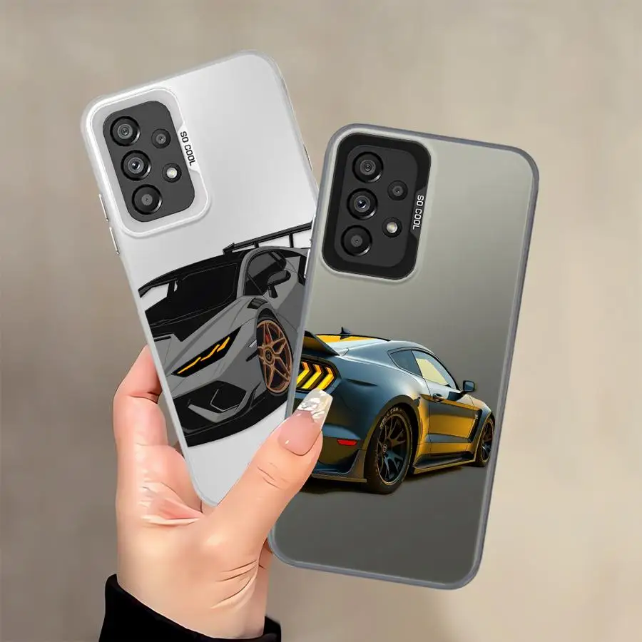 Cool Racing Car funda trasera de teléfono para Samsung Galaxy A26 A31 A32 A34 A17 A20s A15 A16 A36 A11 A12 A35 A21s A23 A24 A25 A13