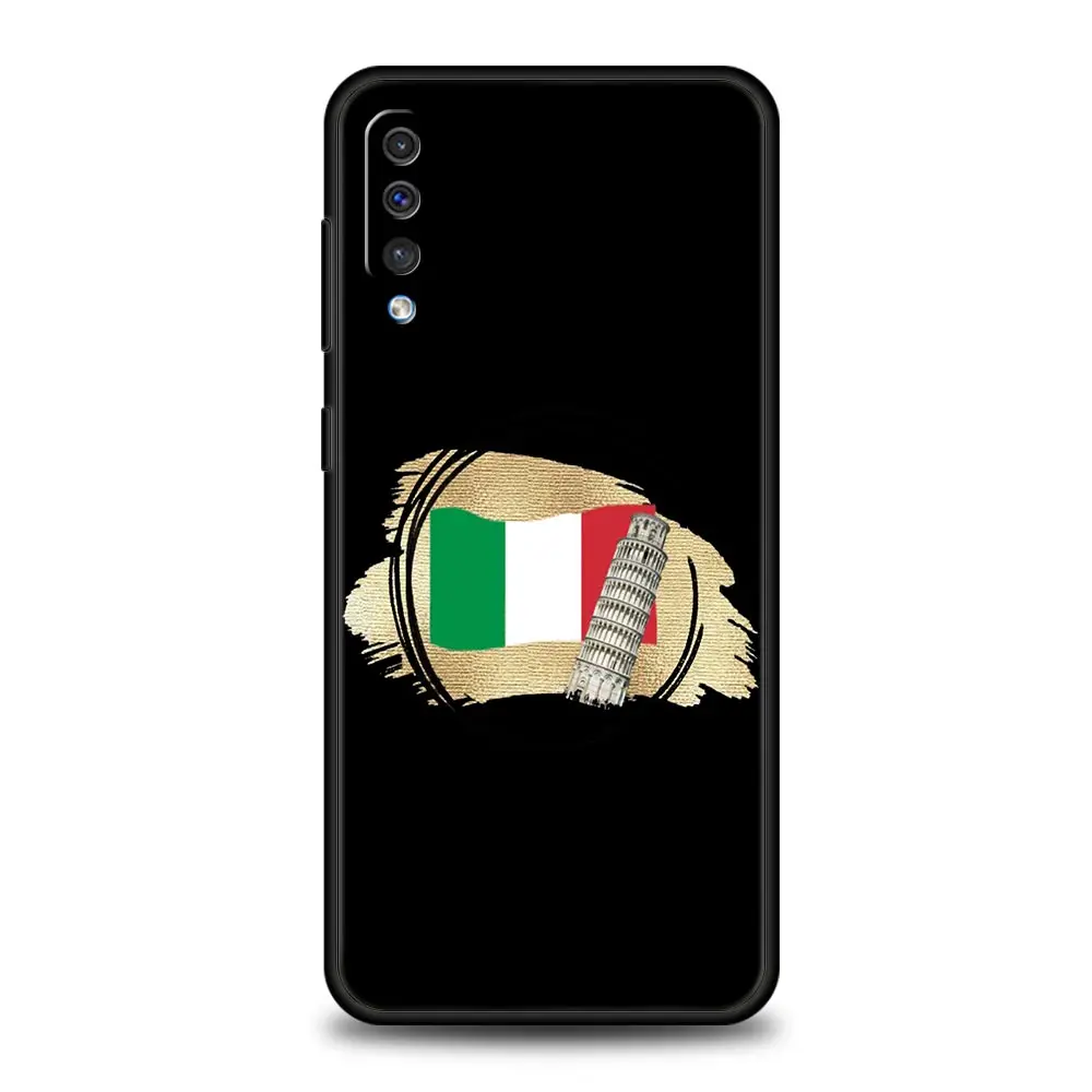 Funda de teléfono con bandera de Italia para Samsung, A54, A52, A24, A14, A50, A72, A70, A10, A30, A40, A20S, A20E, A02S, A12, A22, A34, A42, A32, 5G, A04s - imagen 3