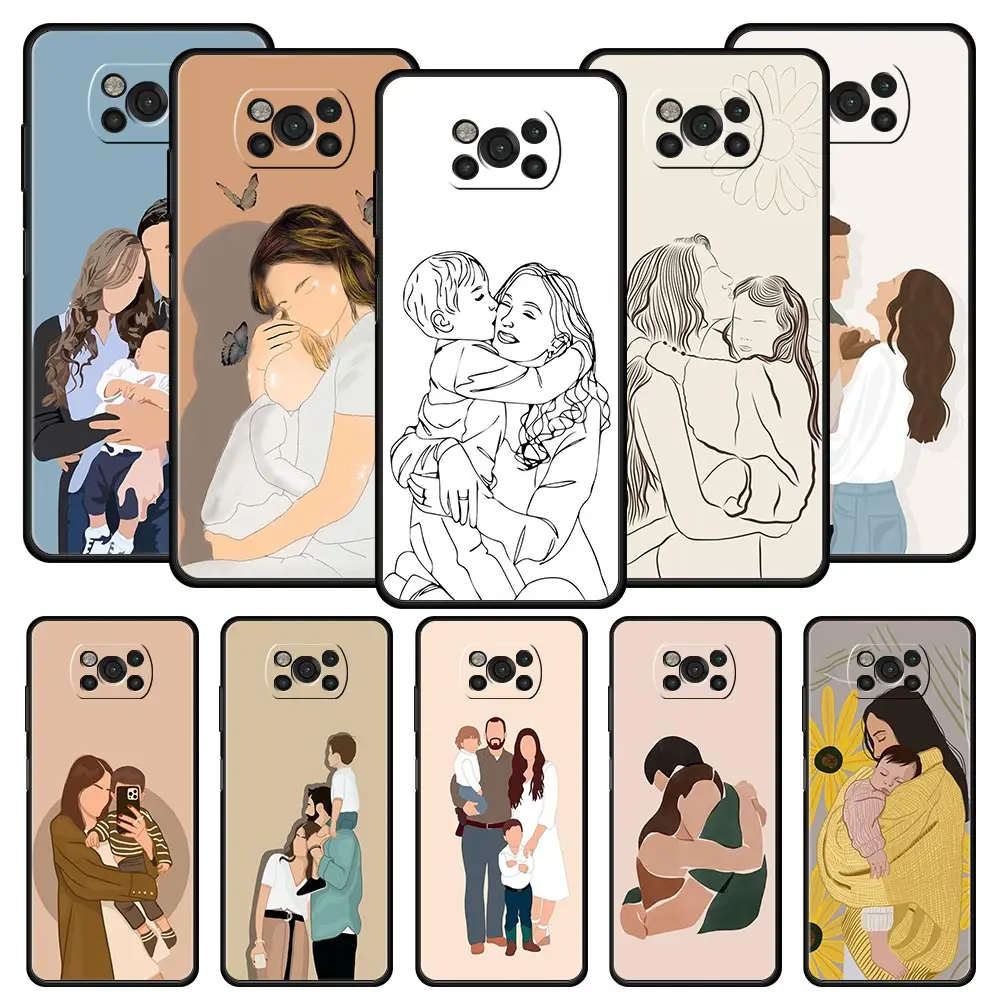 Funda de teléfono para Xiaomi Poco X6 X5 Pro X4 X3 NFC F5 Pro F4 F3 GT M5 M4 Pro 5G M3 C51 C50 C55