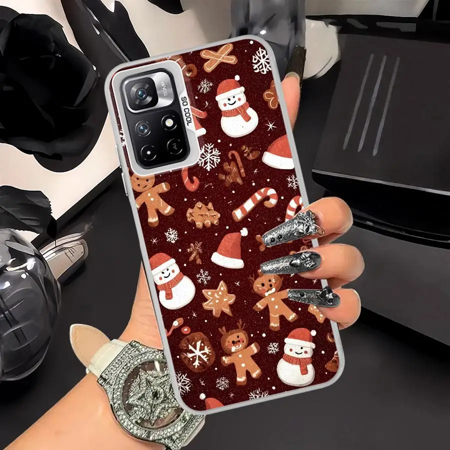 Funda para Xiaomi Mi 13T 11 Lite 12T Pro, funda trasera para teléfono, hombre de jengibre navideño - imagen 3