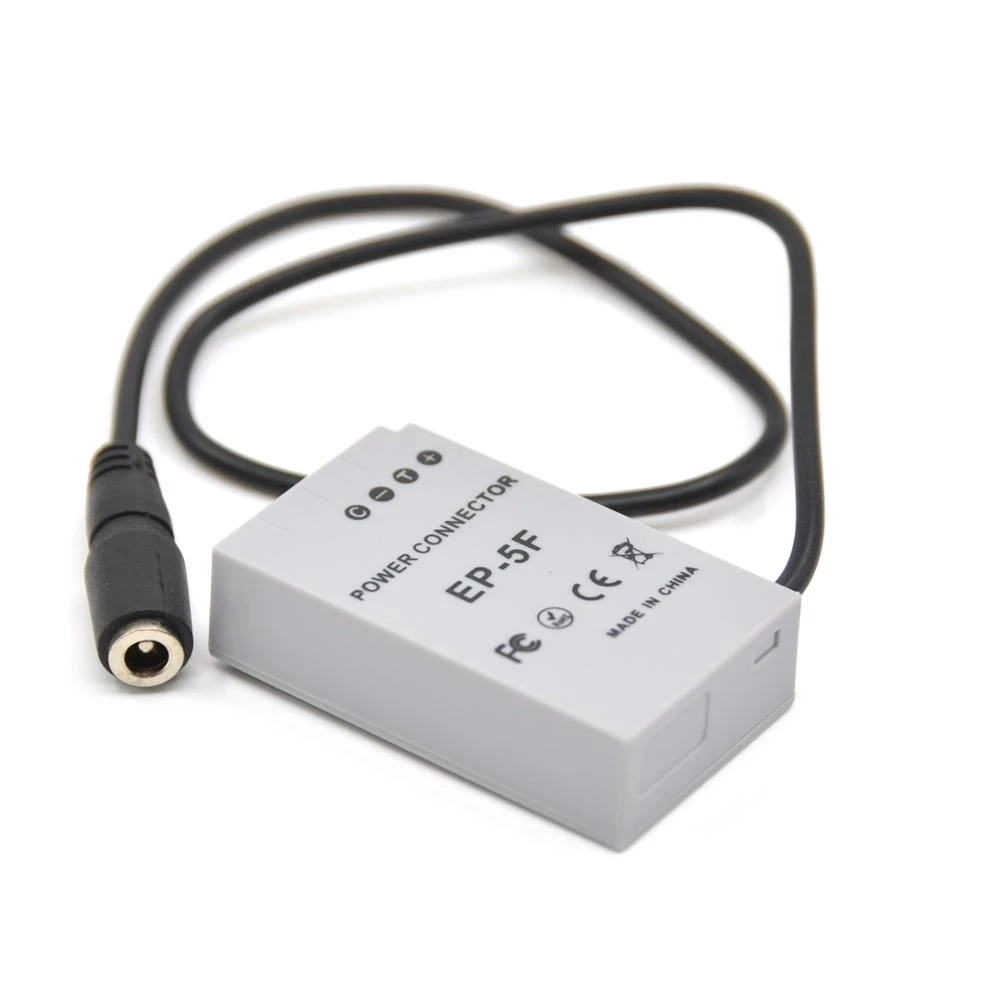 Adaptador de corriente EN-EL24 ENEL24 EN EL24 batería falsa EP-5F EP5F acoplador CC compatible con fuente de cámara Eh5 Eh5a para cámaras Nikon 1 J5 1J5 - imagen 5