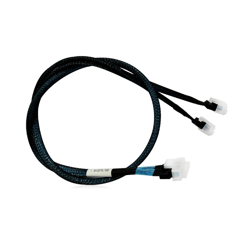 CEACENT Slim SAS SFF8654 8i a SFF8654 4i * 2 PCIe4.0 NVMe Cable 12G velocidad conexión de placa PCB Cable Adepter - imagen 5
