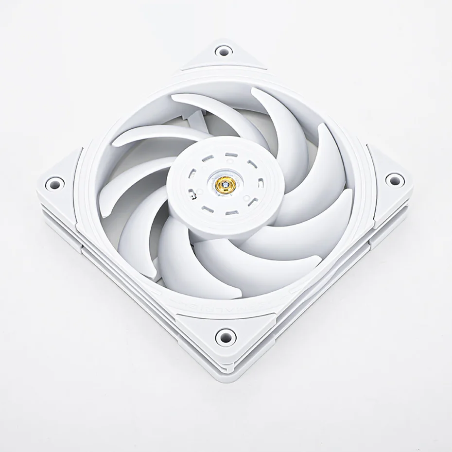 Thermalright-ventilador de refrigeración de caja de ordenador, dispositivo silencioso de TL-B12W, blanco y negro, PWM, 4 pines, 120mm, PBT - imagen 3