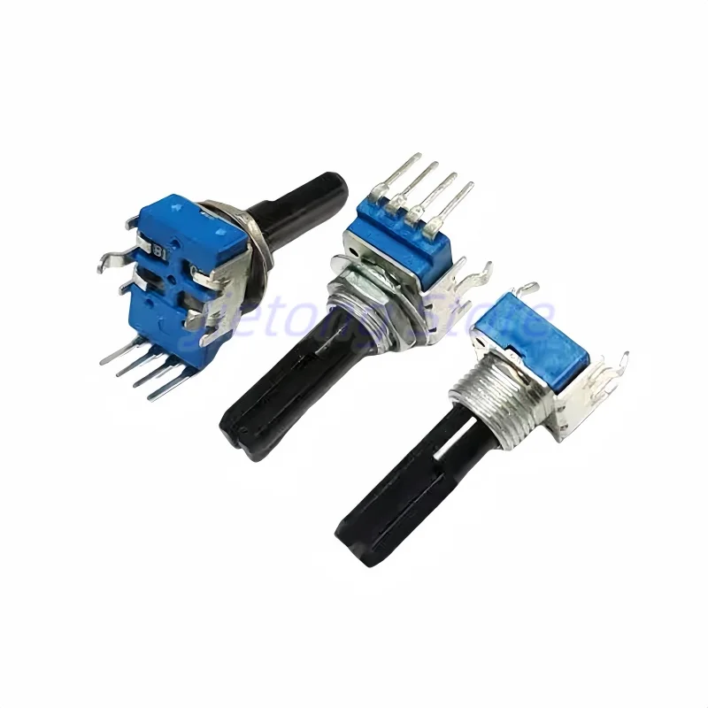 1 unidad RK11 4 pines Flx6 Ddj400 Pioneer DJ con centro de clic potenciómetro mezclador de punto medio B103 B10K B50K medio eje longitud 23MM - imagen 4