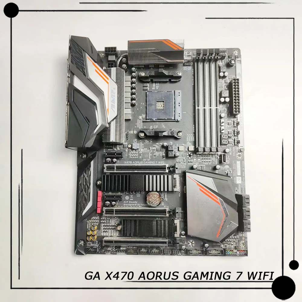 Socket AM4 64GB DDR4 PCI-E 3.0 ATX Placa base de escritorio GA X470 AORUS GAMING 7 WIFI - imagen 2
