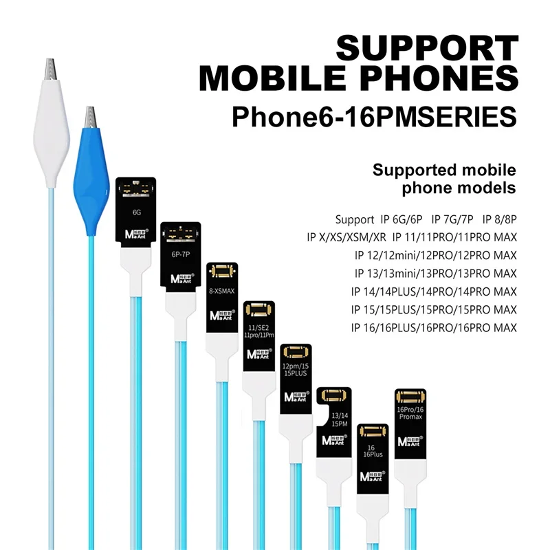 MaAnt FY-03 Herramienta de reemplazo de cable flexible de batería IP para cable de cinta de arranque de reparación IP 6-16 Series Pro Max con chip PCB - imagen 2