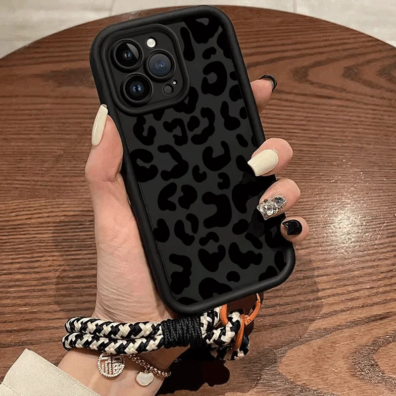 Funda con cordón de cuerda con estampado de leopardo para Google Pixel 10, 9, 8, 7 Pro, 5G, Pixel, 7A, 8A, 9 Pro, XL, protección mate, minimalismo - imagen 5