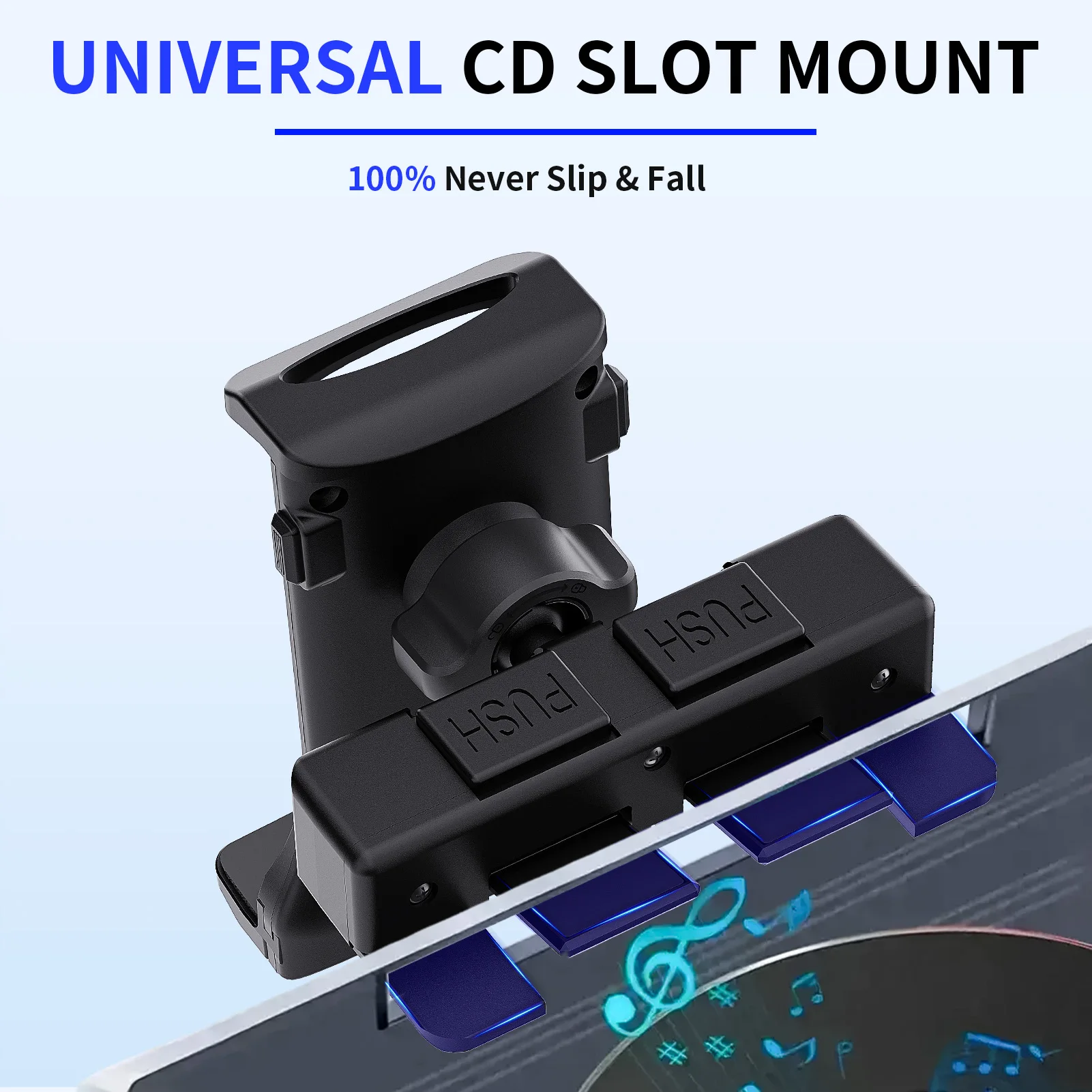 Soporte para tableta de coche con rotación de 360, soporte Universal ajustable para ranura para CD de coche, para IPad Pro Air Mini Samsung Fold Xiaomi Tablet PC - imagen 2