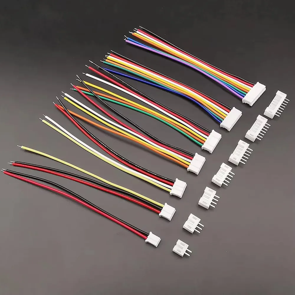 5 Juegos Mini Micro JST 2,0 PH2.0 2/3/4/5/6/7/8Pin conector macho hembra con Cables 100mm 200mm ﻿