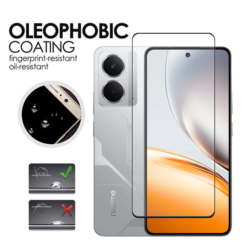 Para Realme Neo7x vidrio para Realme Neo7x Neo 7 SE vidrio templado 2.5D cubierta completa pegamento HD Protector de pantalla para película de lente Neo7x - imagen 5