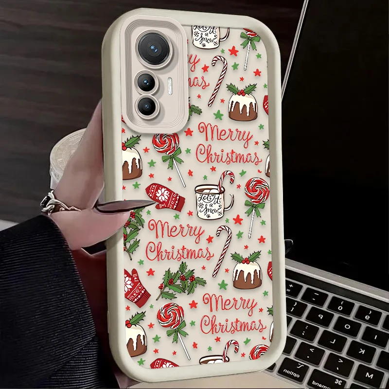 Funda navideña para pastel de piruleta para Xiaomi Poco X7 X6 X5 X3 NFC F7 F6 F5 F3 M7 M6 Pro 4G 5G Mi 12 11 Lite NE 5G 13T 12T 11T 14T Pro - imagen 4