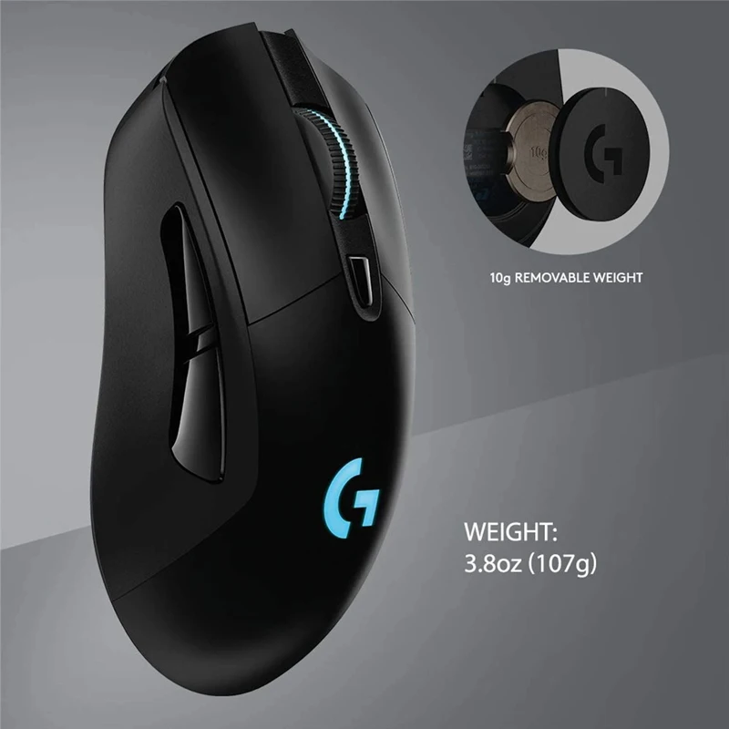 Logitech-ratón inalámbrico G703 HERO Sensor para videojuegos, dispositivo con 25600DPI, Lightspeed, POWERPLAY, Compatible con Windows, Mac OS, Chrome OS - imagen 4