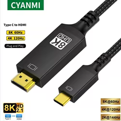 Cable USB-C a HDMI 8K 60 Hz para MacBook e iPad