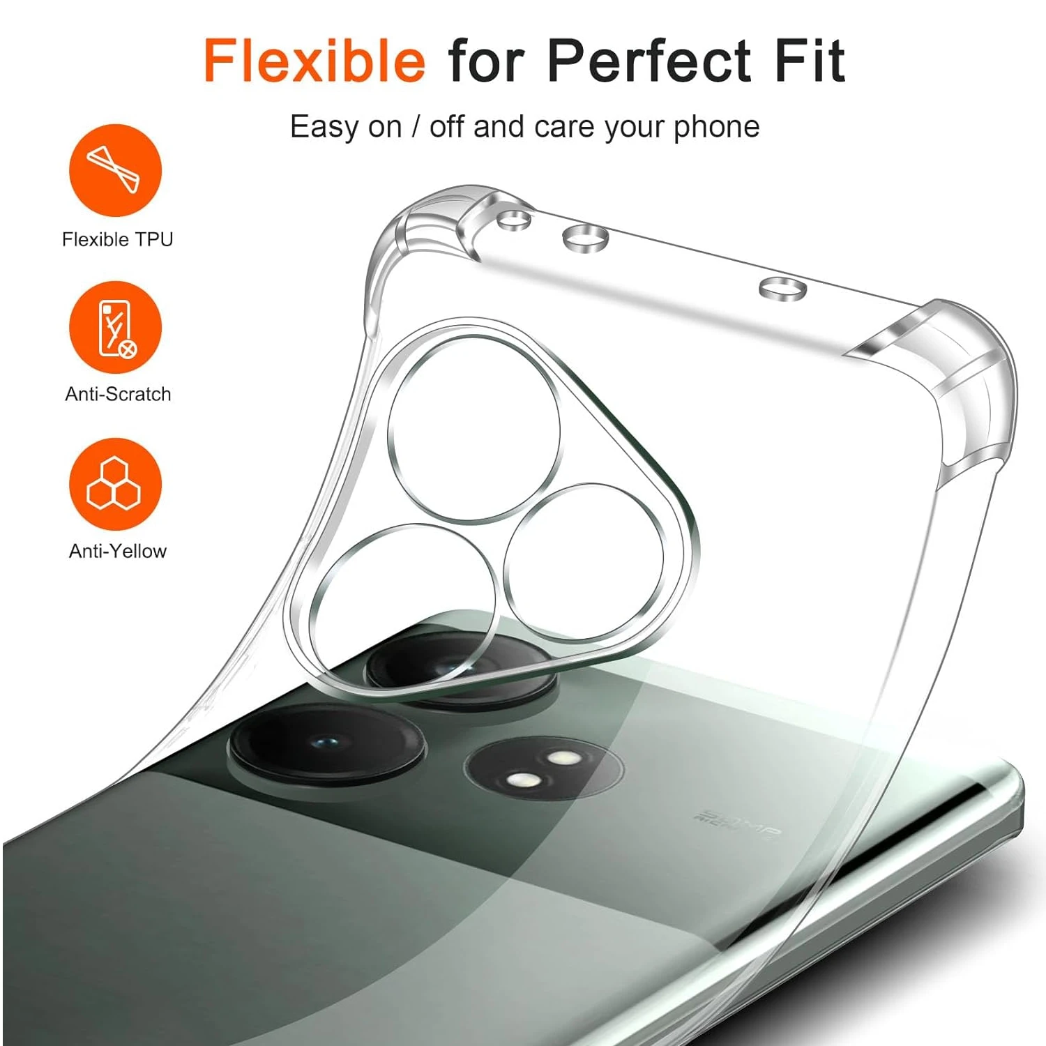 Funda de TPU a prueba de golpes con Airbag para Realme GT 7 Pro 6 6T Neo 3 3T GT 2 Neo 2T Note 50 Funda protectora transparente Capa Fundas Coque - imagen 5