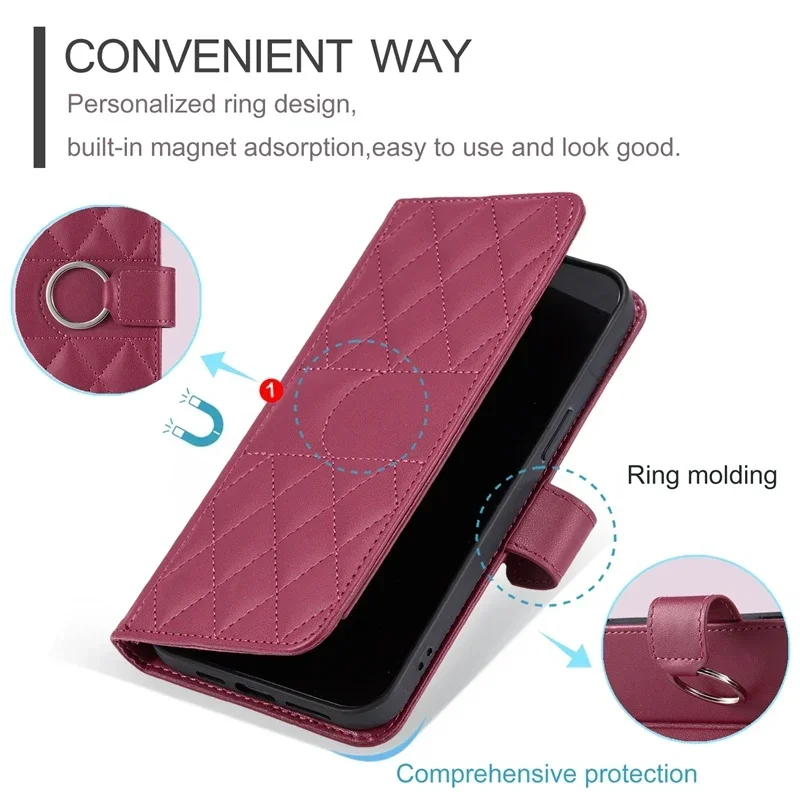 Funda con ranuras para tarjetas tipo billetera 10 VII para Sony Xperia 10 VII Funda para Xperia 10Vii XQ-FE54 XQZ-CBFE Funda protectora con tapa para teléfono - imagen 5