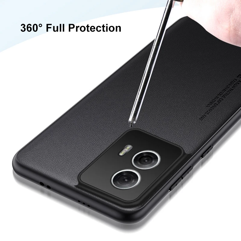 Funda de cuero PU de lujo para Motorola Moto G85 5G, funda trasera de silicona a prueba de golpes, funda de teléfono de protección completa para Motorola S50 Neo - imagen 5