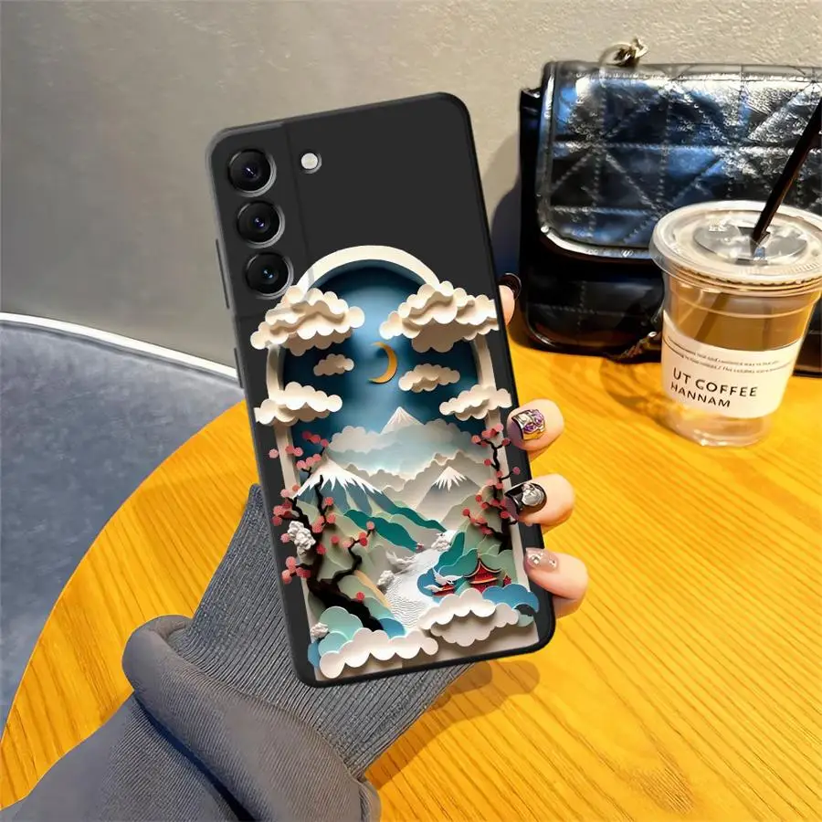 Funda con suspensión de cielo de verano para Honor Magic5Lite X9a 90 X7 70 X5b 8X X8 X6 200 400 Lite, funda negra suave para teléfono - imagen 4