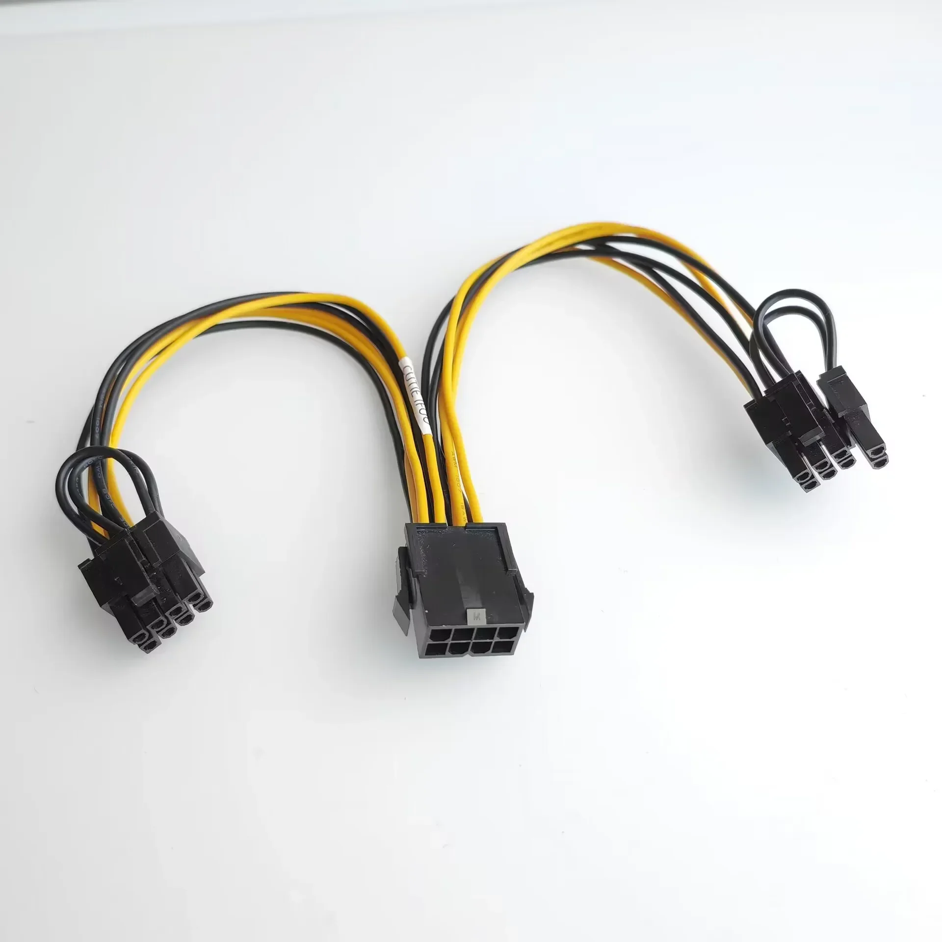 Placa base de ordenador CPU de 8 pines hembra a GPU, tarjeta gráfica Dual PCI-E PCI Express 8p ( 6 + 2 pines), 18awg macho de Cable de alimentación, 20cm - imagen 2