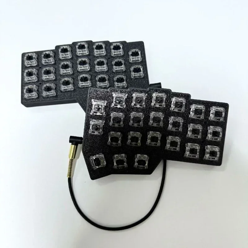 Kit de teclado dividido Corne V4.1, carcasa PLA personalizada, teclado dividido Corne con cable de intercambio en caliente RGB para Vial Ergonomics Cherry Choc V1 V2