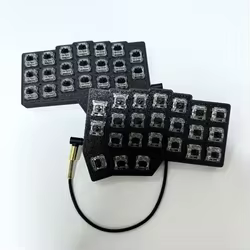 Kit de teclado dividido Corne V4.1, carcasa PLA personalizada, teclado dividido Corne con cable de intercambio en caliente RGB para Vial Ergonomics Cherry Choc V1 V2