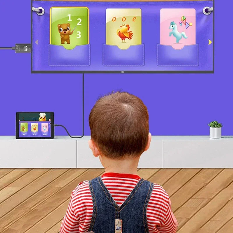 Cable USB C tipo C a adaptador HDMI 4K 60Hz Cable convertidor HDTV para iPhone 15 convertidor de TV MacBook Air iPad Samsung portátil - imagen 4