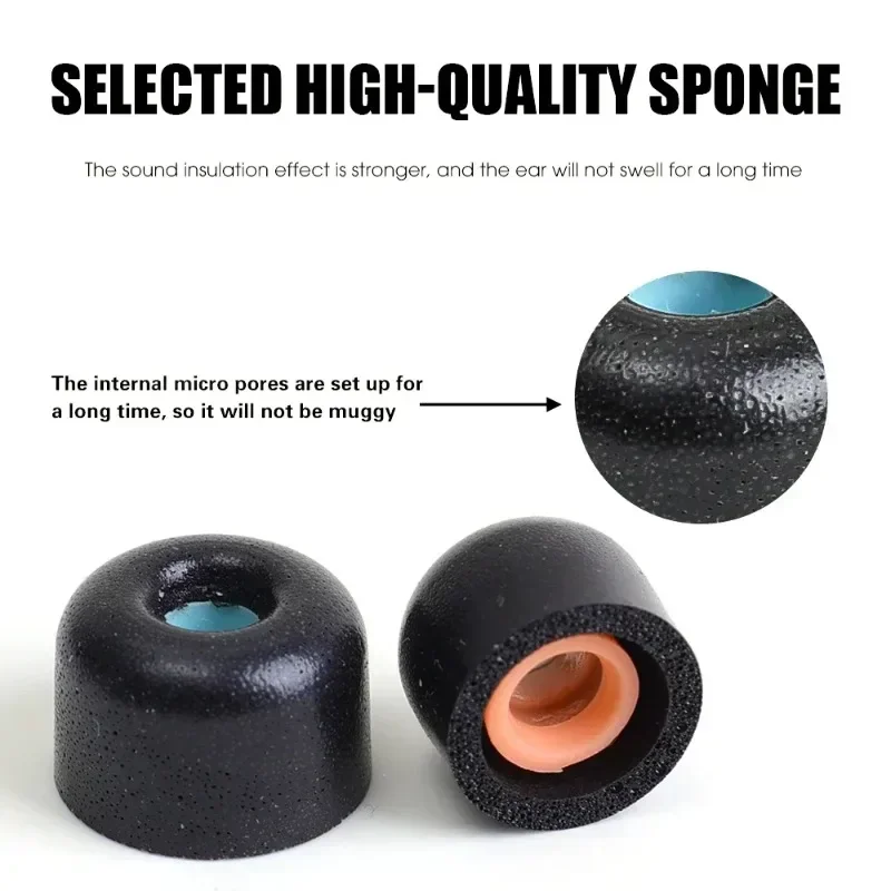 Almohadillas para auriculares de espuma viscoelástica, funda para Sony WF-1000XM4 WF-1000XM3, cubiertas intrauditivos, puntas para auriculares, tapones para los oídos S/M/L, accesorios - imagen 2