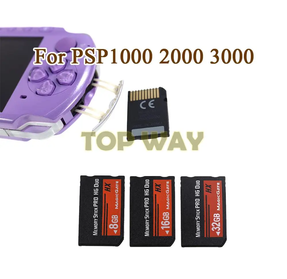 5 uds para PSP 1000 2000 3000 tarjeta de memoria de juego 8GB 16G 64GB Memory Stick MS Pro-HG Duo tarjeta de memoria de velocidad transferencia de datos de alta velocidad - imagen 2
