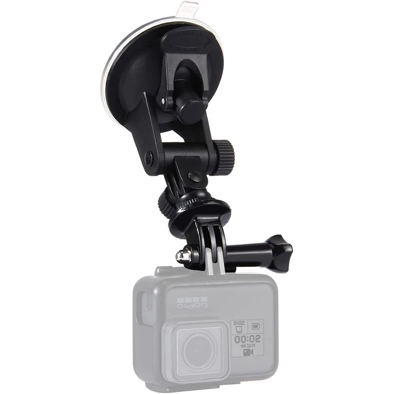 Soporte de ventosa para coche, soporte ajustable para parabrisas de ventana de vehículo para GoPro 13 12 11 10 DJI Action 6 5 Pro Insta 360 X5 X4