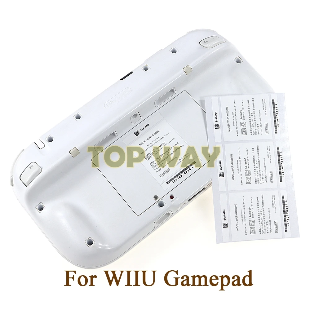 Pegatinas de repuesto para mando de Wii U, 5 piezas, para WII U, carcasa trasera - imagen 2