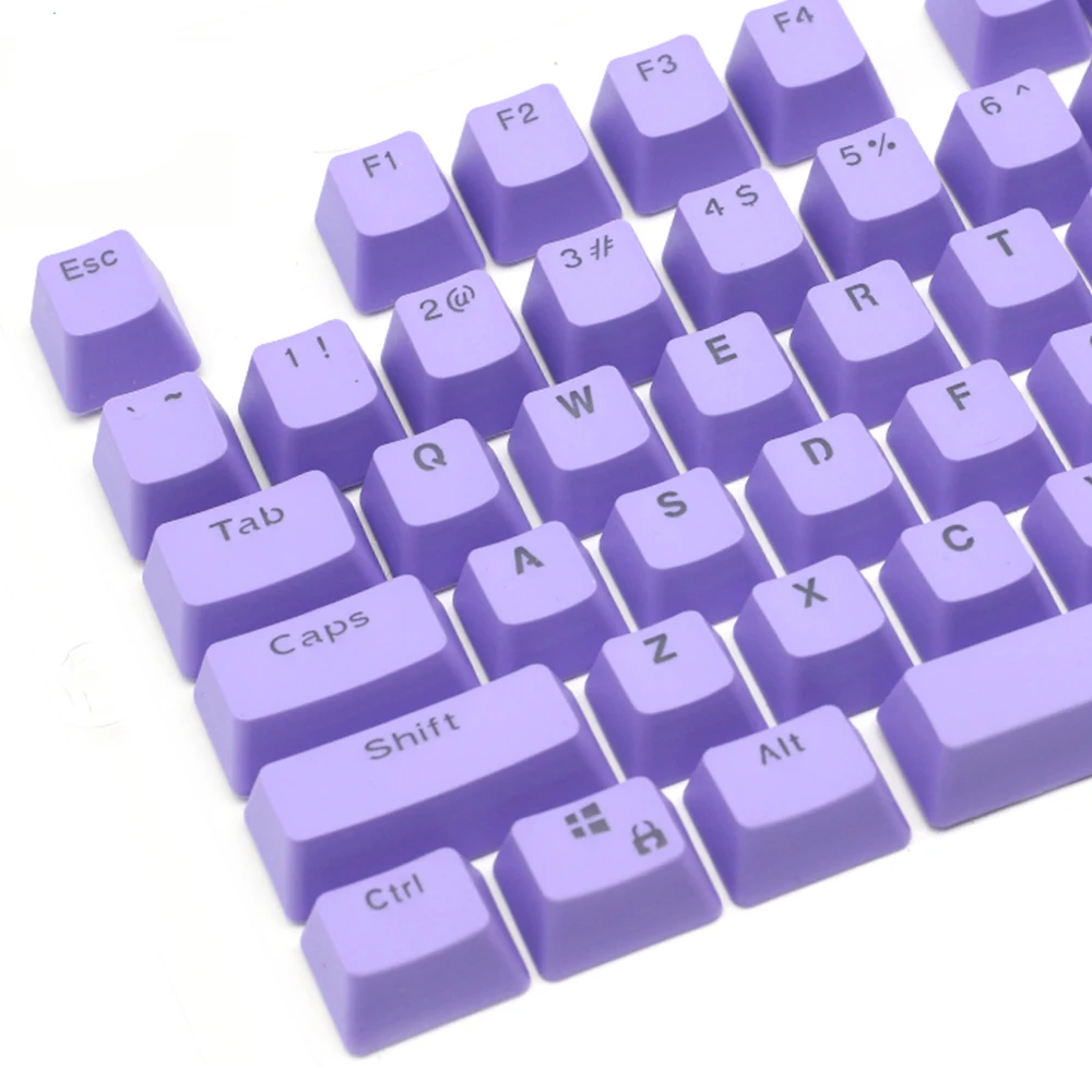 Teclas retroiluminadas de doble disparo PBT con perfil OEM de 104 teclas para teclado mecánico para jugar Cherry Mx Switch, teclas coloridas transparentes - imagen 2