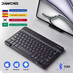Teclado inalámbrico para tableta, accesorio recargable con Bluetooth y ratón, para iPad 2024, Huawei, Samsung y Xiaomi, de 10 a 13 pulgadas