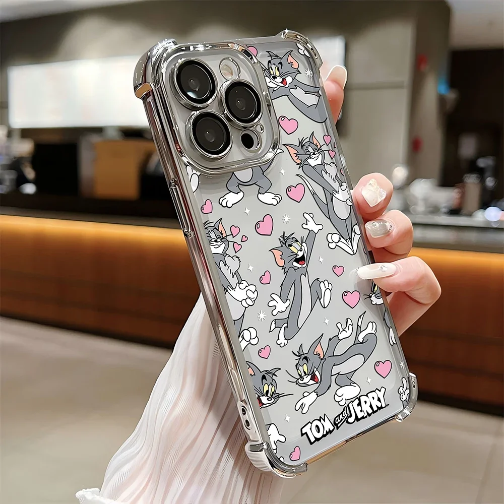 Funda bonita Toms y JerrPlating para Samsung S24 S23 S22 S21 S20 FE Note20 Plus Ultra Lite 5G, funda protectora anticaída a prueba de golpes - imagen 2