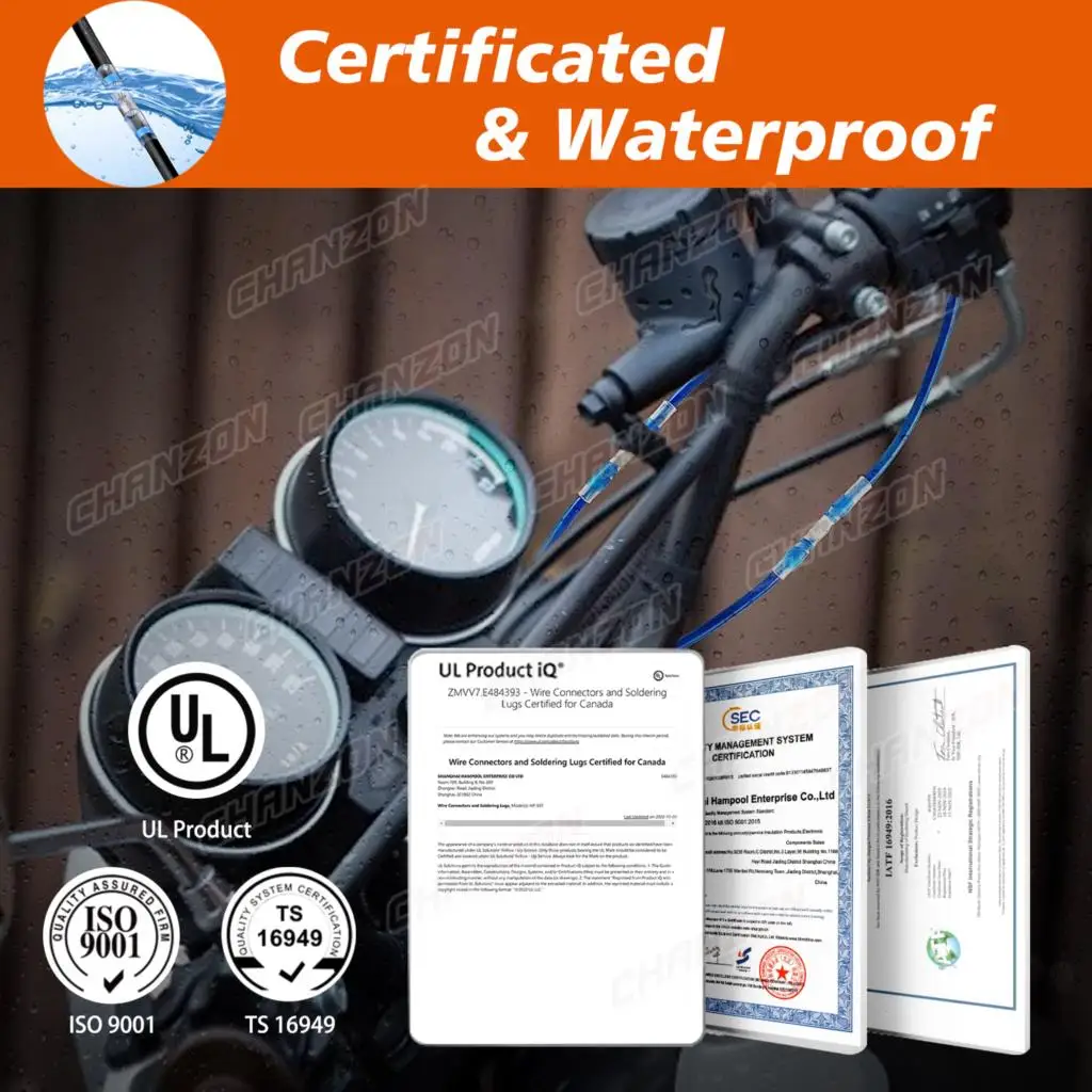 Kit de conectores de cable de sellado de soldadura aislado, terminales de junta de empalme eléctrico estañado automotriz de grado marino resistente al agua, 65/158 Uds. - imagen 5