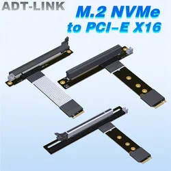 ADT-Link K43 Adaptador M.2 NVMe a PCIe 4.0 x16 90°