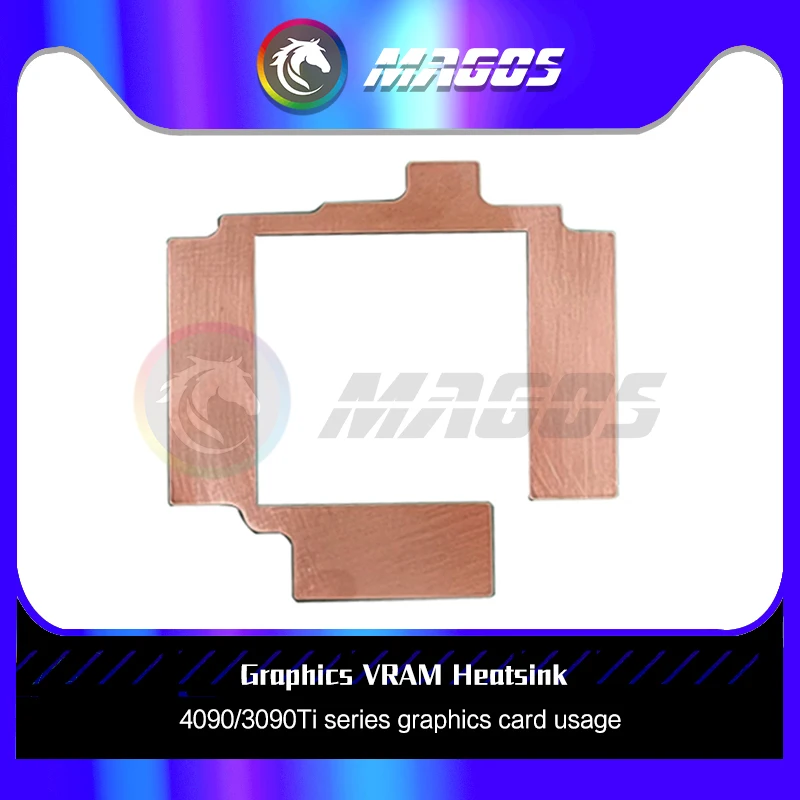 Disipador de calor de cobre VRAM para tarjeta gráfica, reemplazo de almohadilla térmica GPU para RTX 3090Ti / 4090