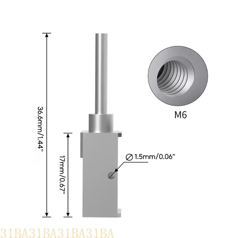 Bloque calentador Hotend mejorado 652F para Bambu Laborla estampado estampado Calefacción calefacción calor - imagen 5