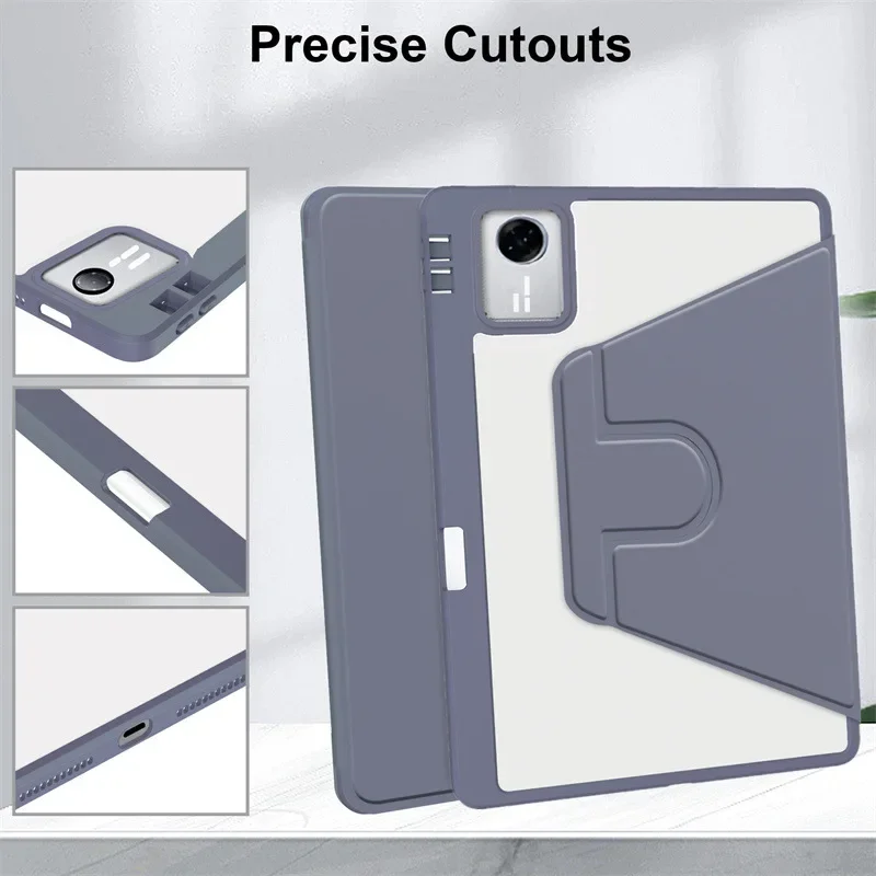 Funda con rotación de 360 grados para Lenovo Xiaoxin Pad 11 2025, Funda TB335FC para Lenovo Idea Tab 11 pulgadas, Funda para tableta TB336ZU/TB336FU - imagen 3