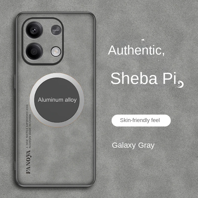 Funda de piel sintética suave para Xiaomi RedMi Note 13 Pro 5G, carcasa trasera con protección magnética para Xiaomi Redmi Note 13 Pro Plus - imagen 3