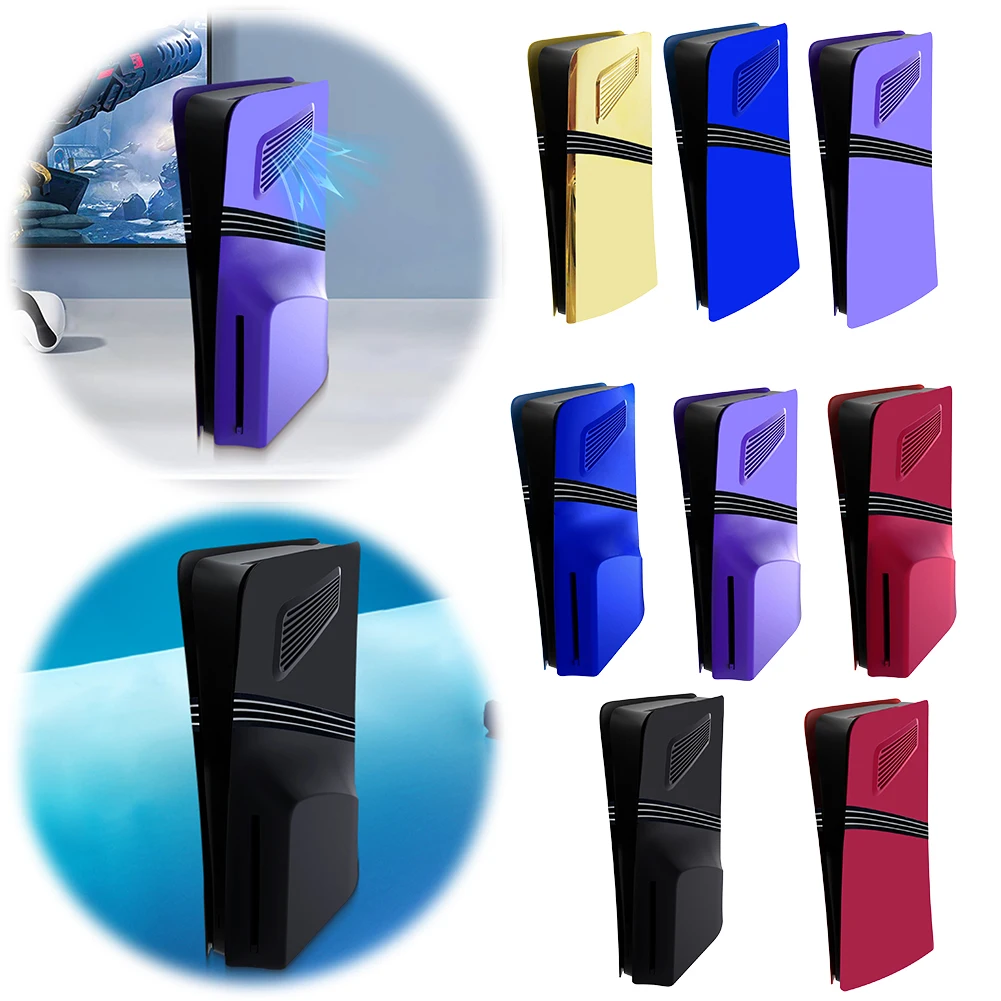 Cubierta de consola frontal, carcasa dura ABS, placas de cubierta a prueba de golpes con ventilación de refrigeración para consola PS5 Pro Disc/Edición Digital - imagen 3